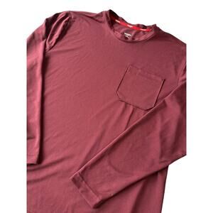 Wrangler Recycled Long Sleeve Red Workshirt Size Large